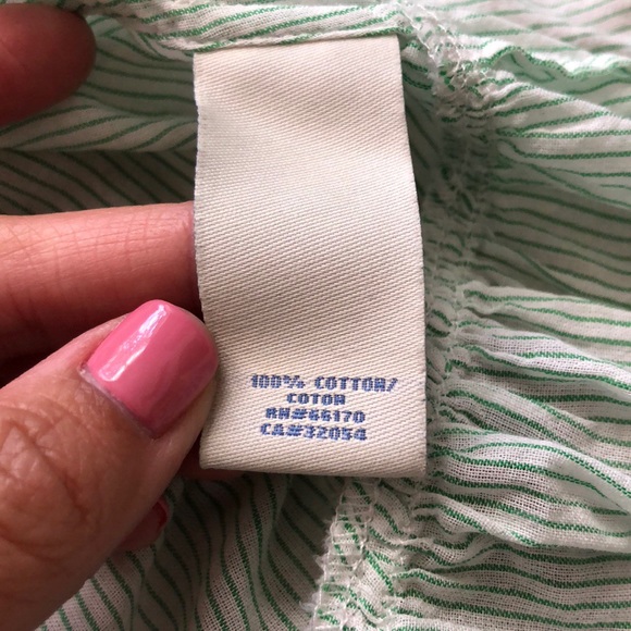 Odille Ruffle-hem button-down blouse - Picture 5 of 7